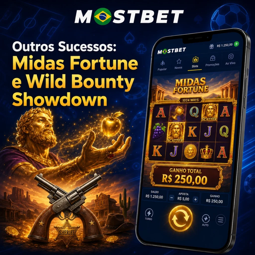 Outros Sucessos: Midas Fortune e Wild Bounty Showdown