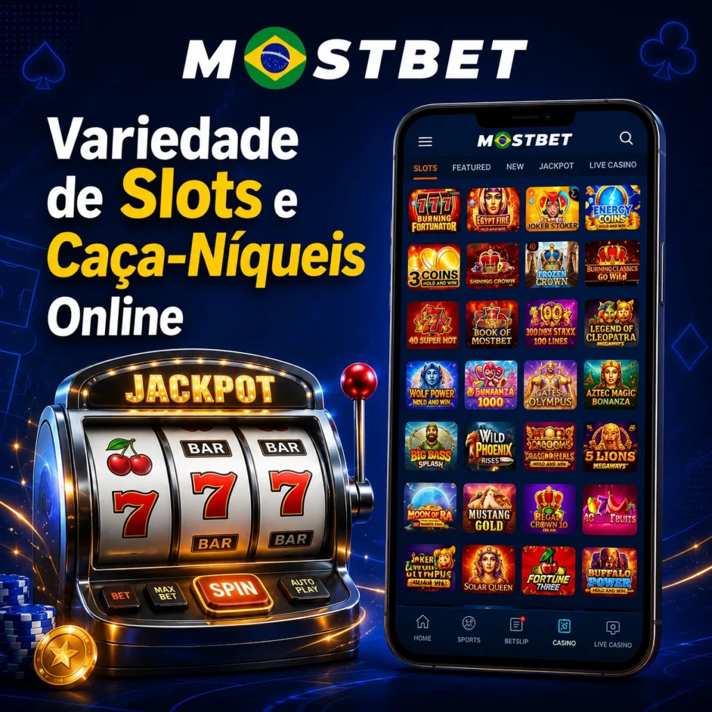 Variedade de Slots e Caça-Níqueis Online