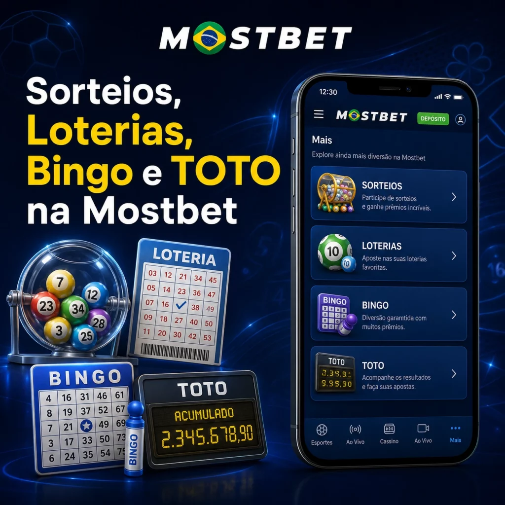 Sorteios, Loterias, Bingo e TOTO na Mostbet